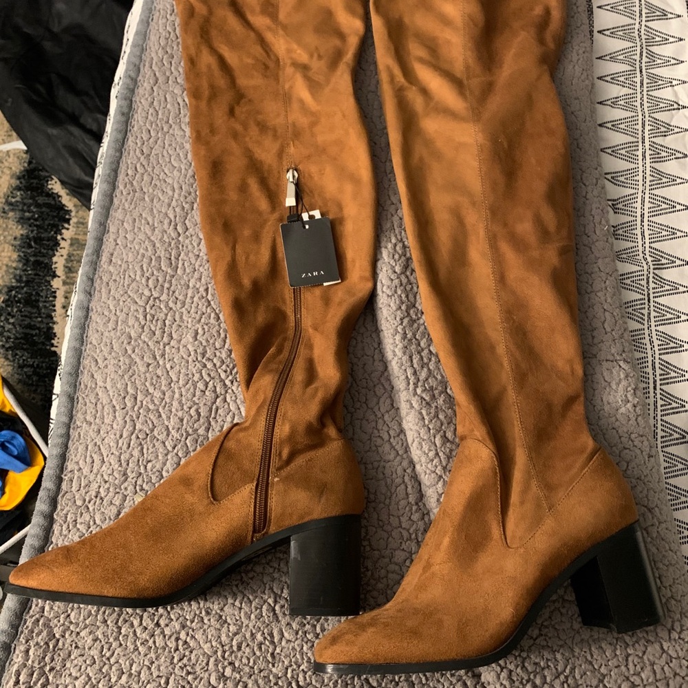 Zara knee high boots